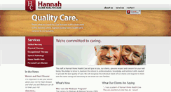 Desktop Screenshot of hannahhomehealth.com